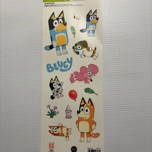 Different Color Cartoon Dog Stickers of: Bluey 1 sheet